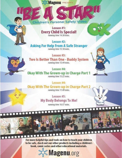 "Be A Star" Children's Personal Safety Video DVD